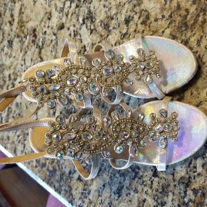 J.Renee rhinestone wedding  heels gorgeous  8.5 W